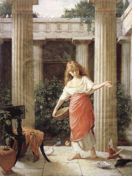 John William Waterhouse In the Peristyle